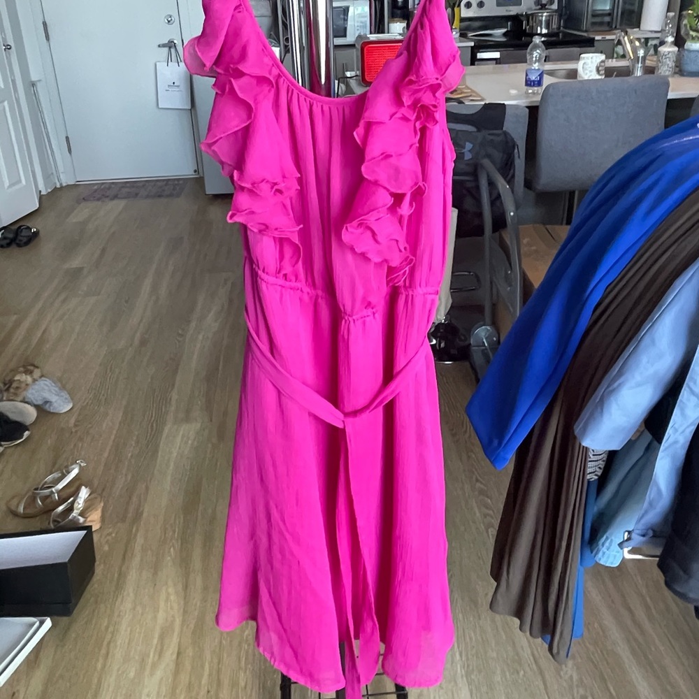 Pink flowy dress